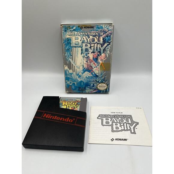 Nintendo NES Adventures Of Bayou Billy Complete CIB With Manual FREE SHIPPING